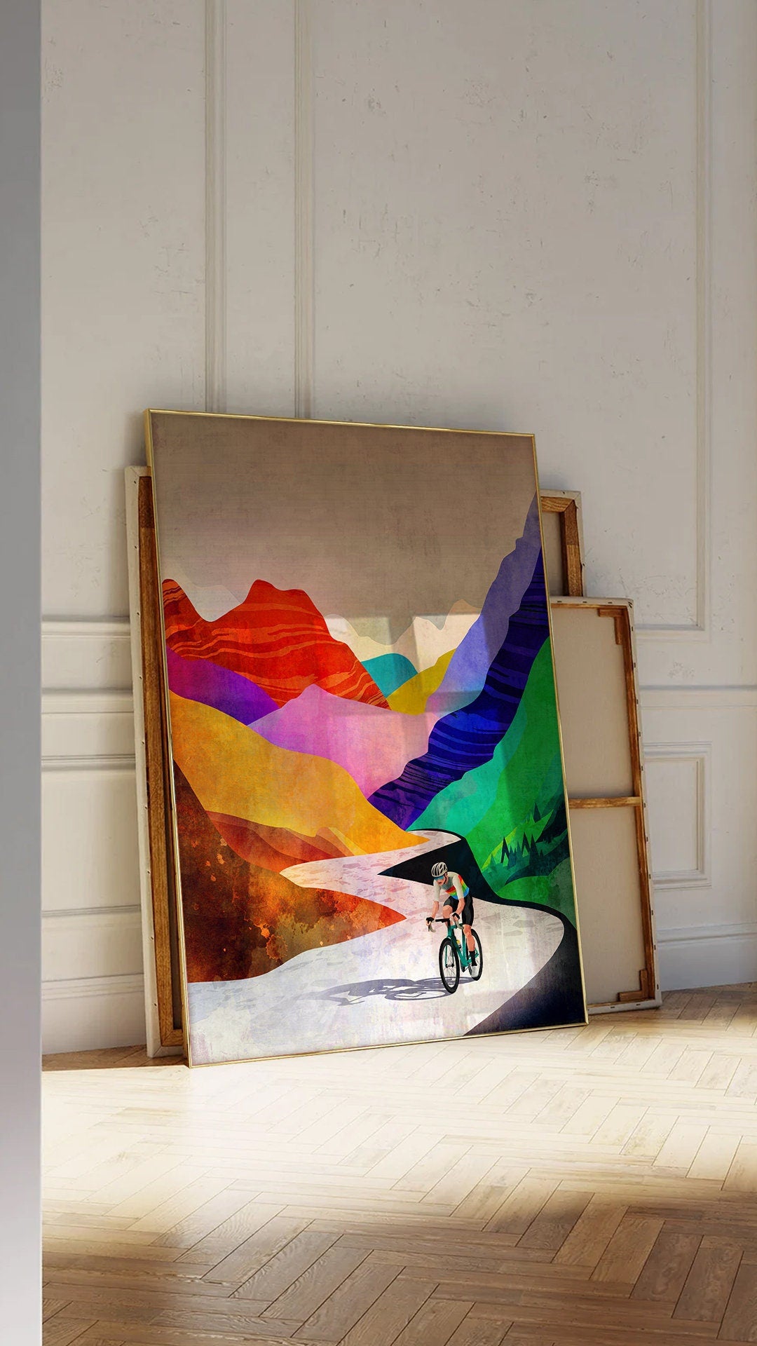 Summer Breeze high in the mountains | Cycling Art Print.