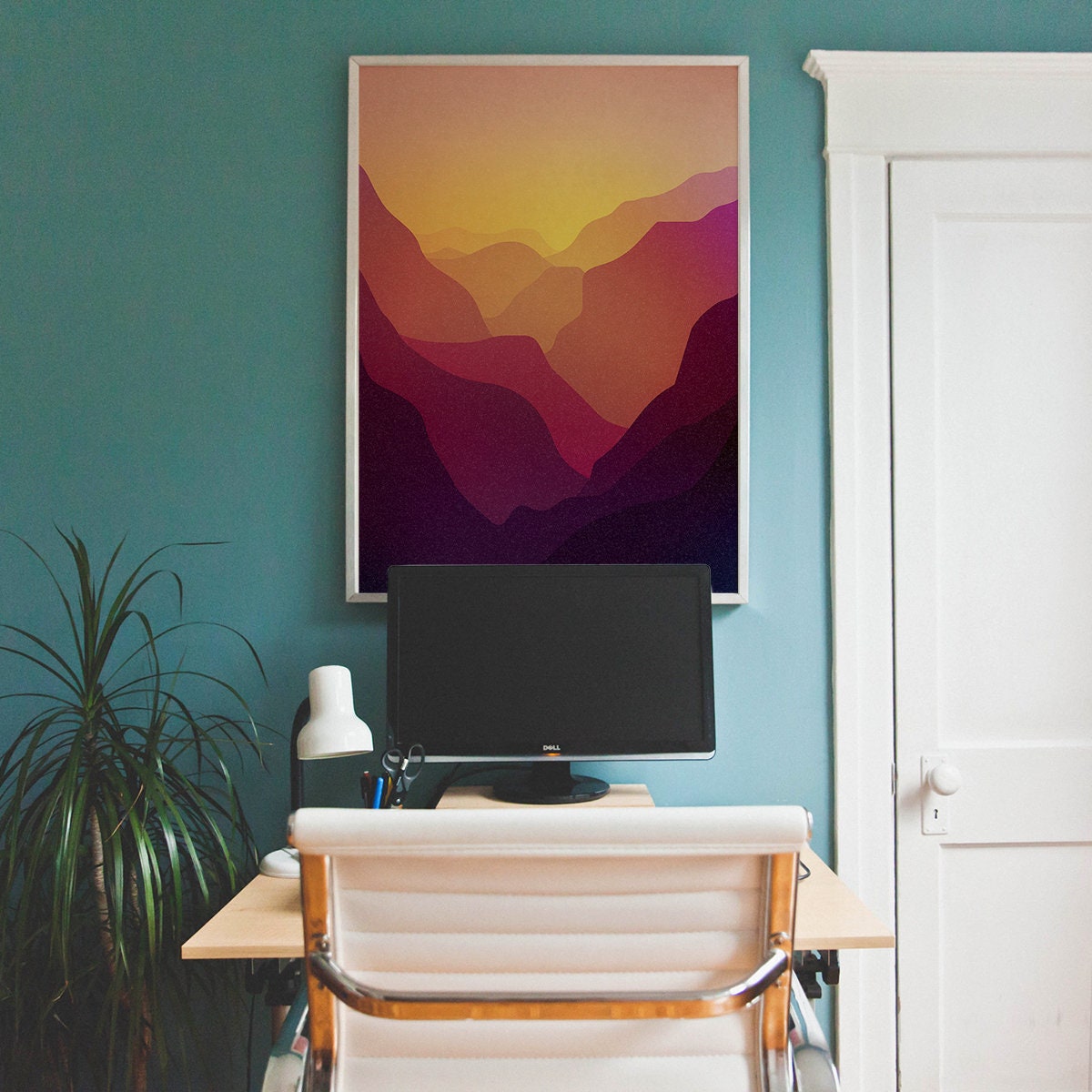 Sunset Valley | Mountain Landscape Art Print