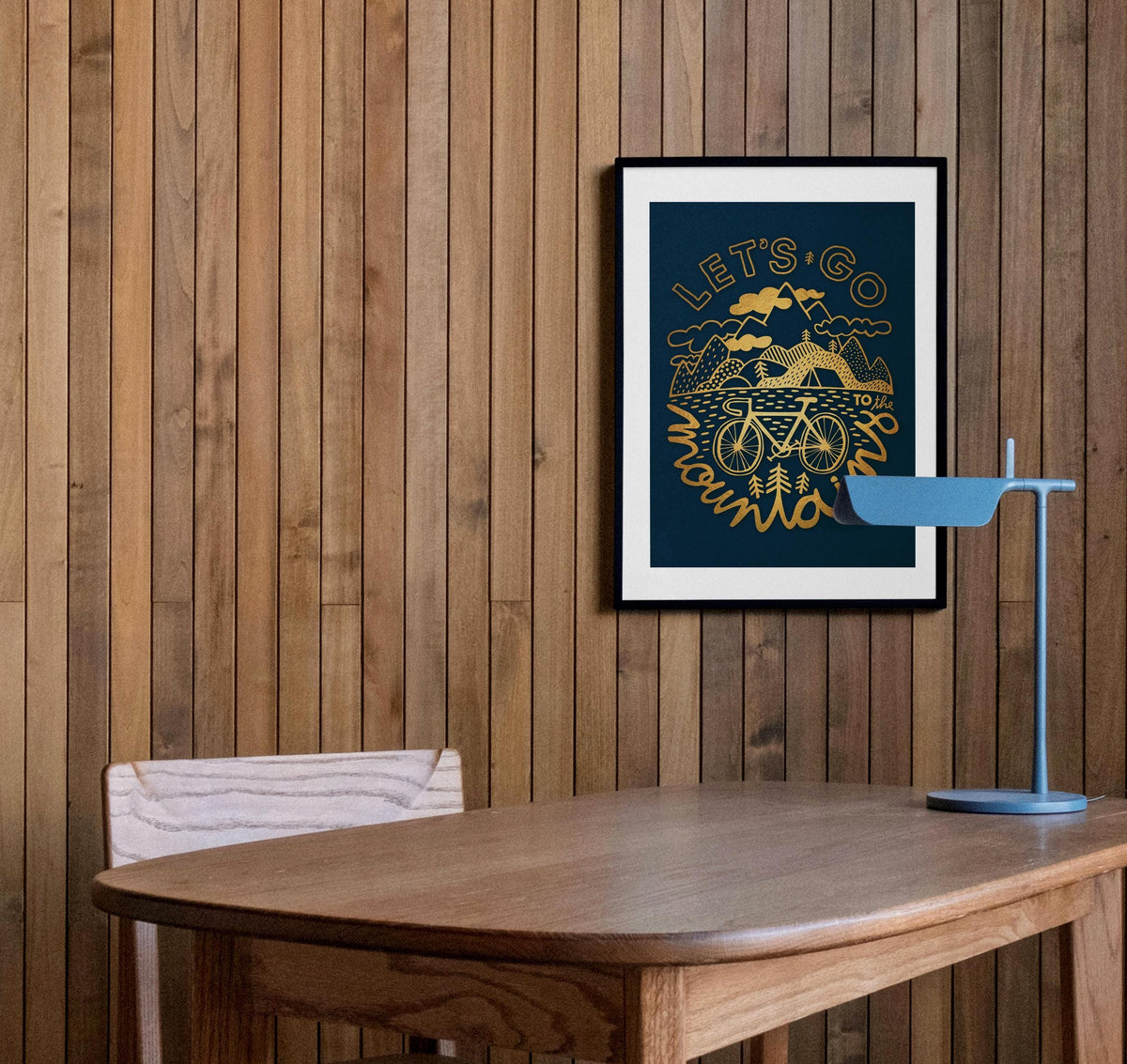 Bicycle Art Print | Inspirational Cycling Illustration Poster