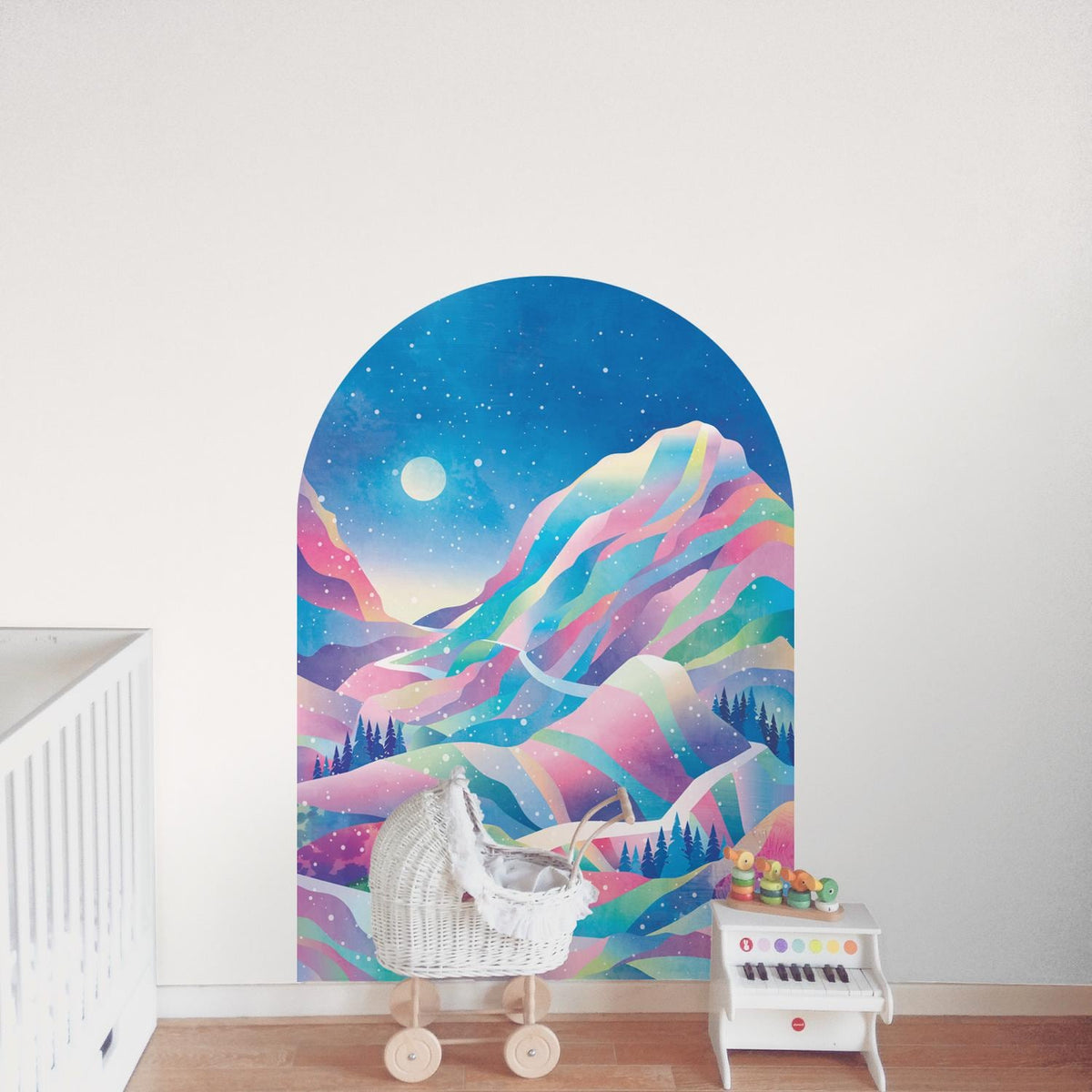 Winter Arche Wall Decal | Snowy Mountain Landscape Wall Sticker