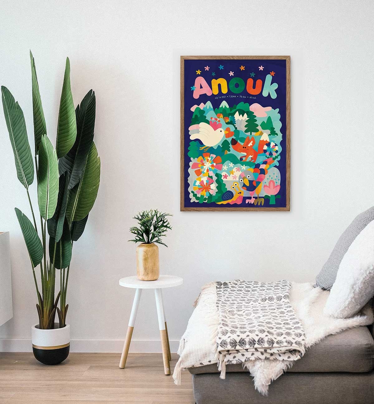 Personalized Name Art Print | Kids’ Room Wall Decor.