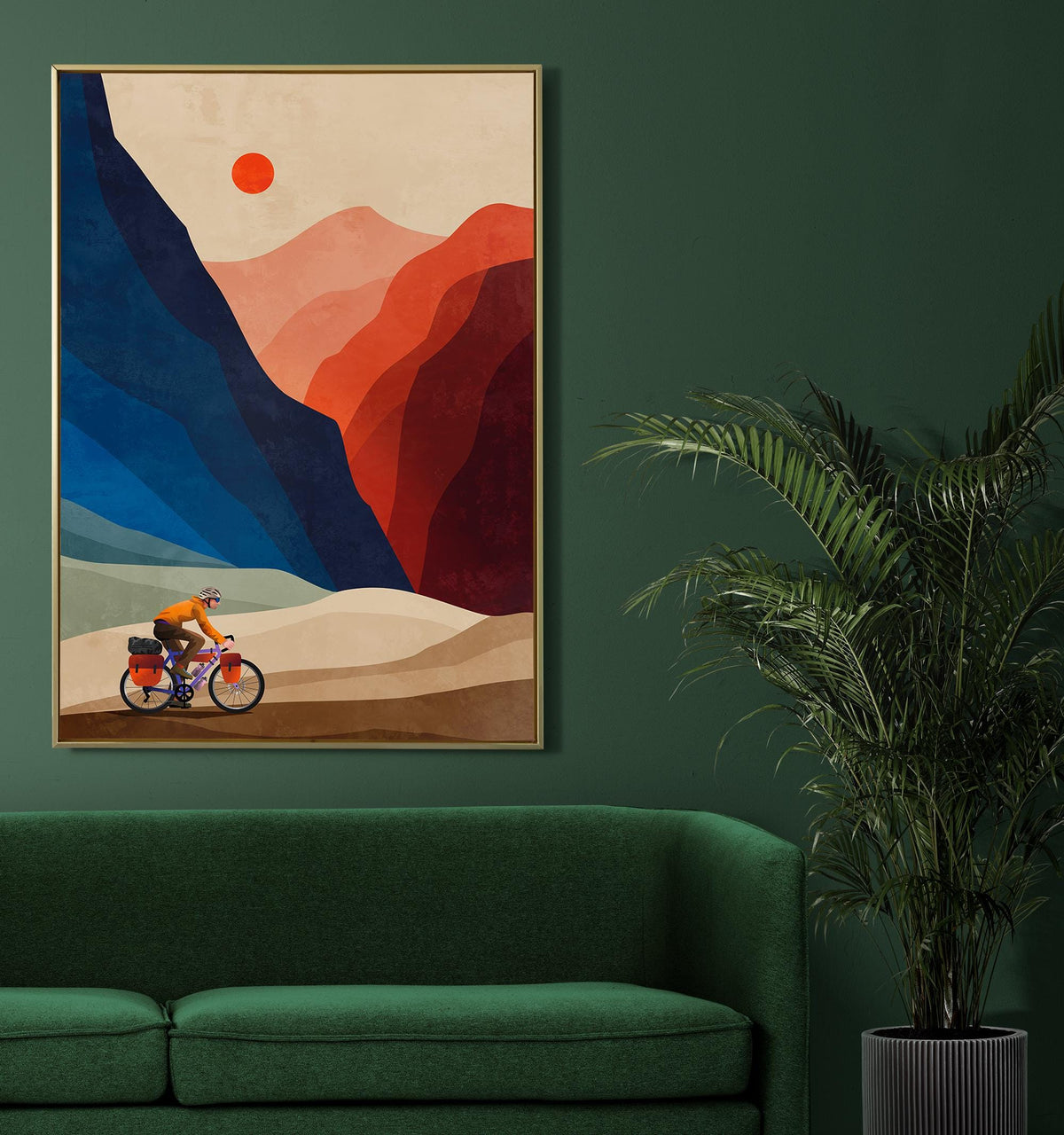 Bikepacking Art Print | Ready for Adventure Cyclist Wall Art