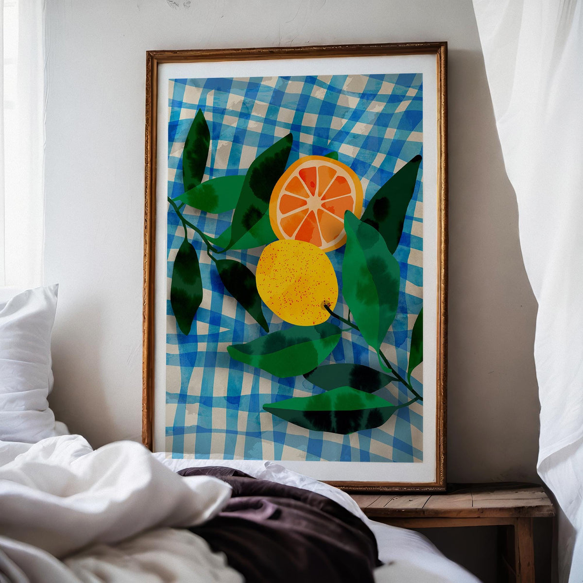 Summer Lemons Fine Art Print | Colorful Fruit Wall Art