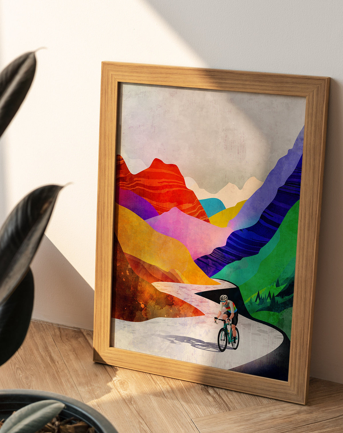 Summer Breeze high in the mountains | Cycling Art Print.