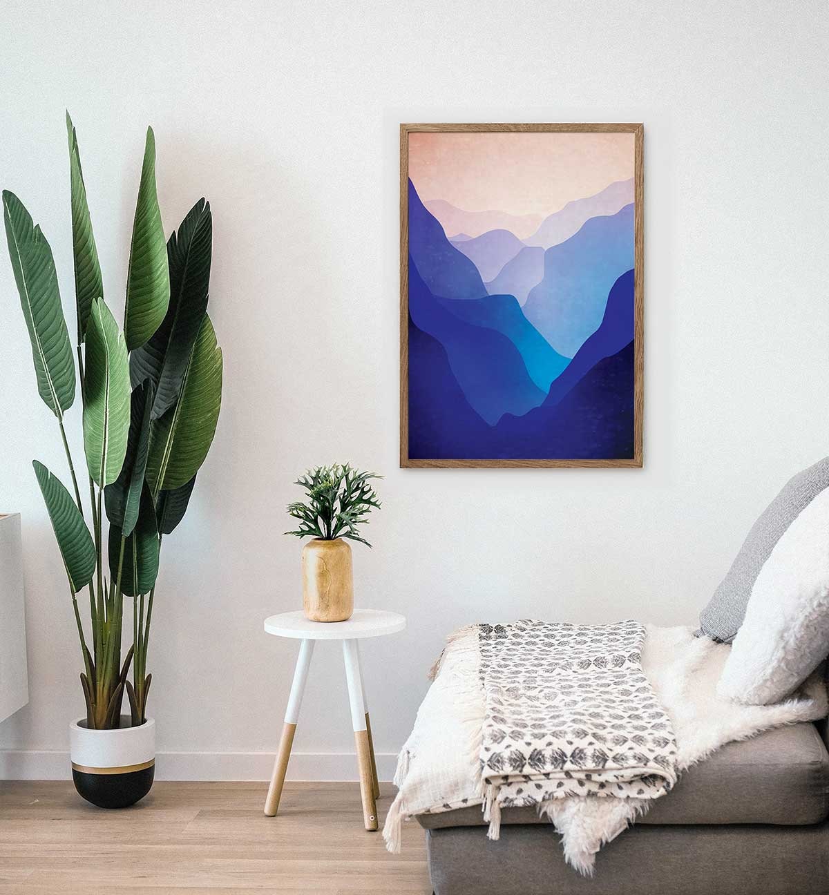 Mountain Valley Art Print | Landscape Wall Art for Home and Office