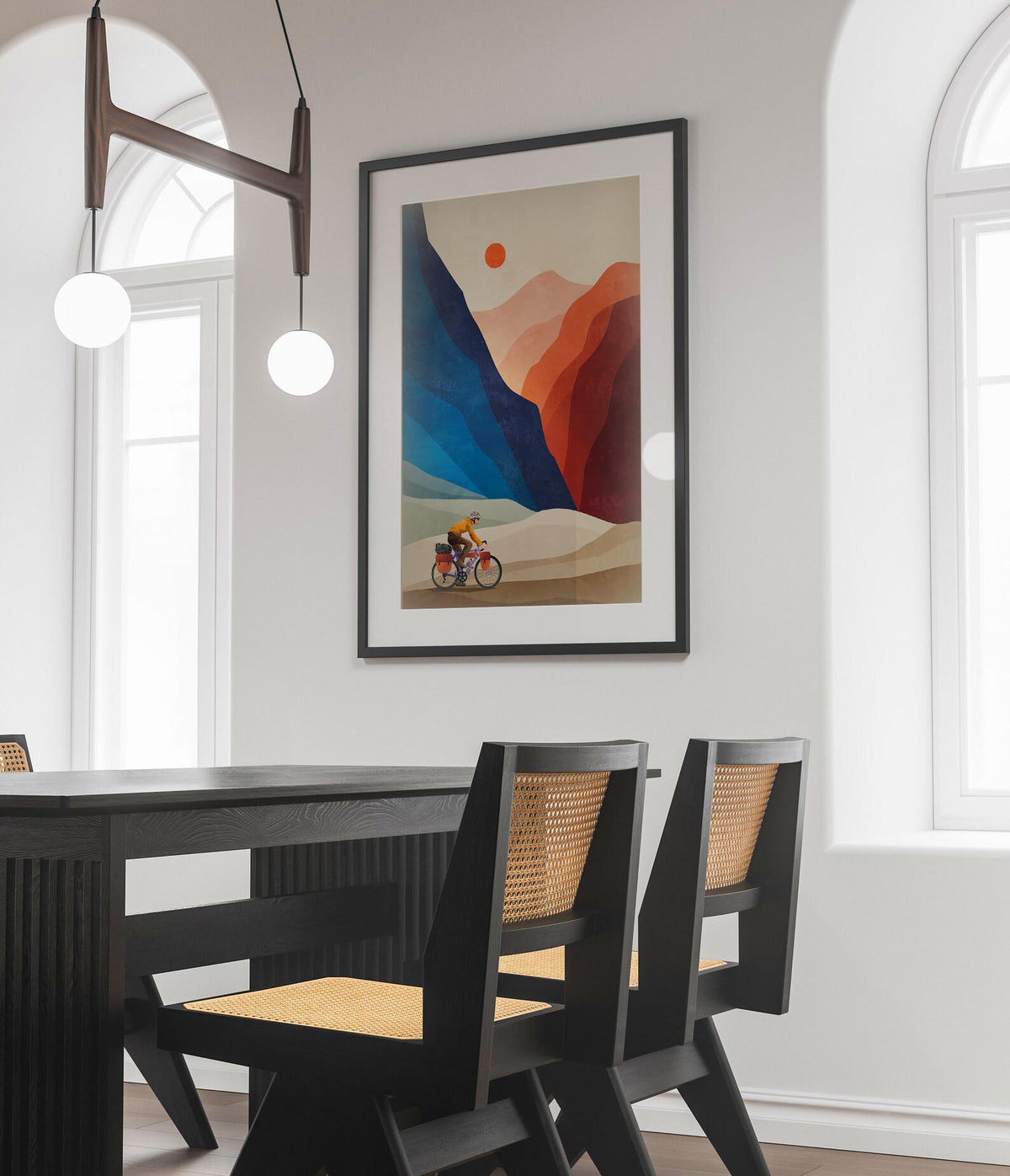 Bikepacking Art Print | Ready for Adventure Cyclist Wall Art