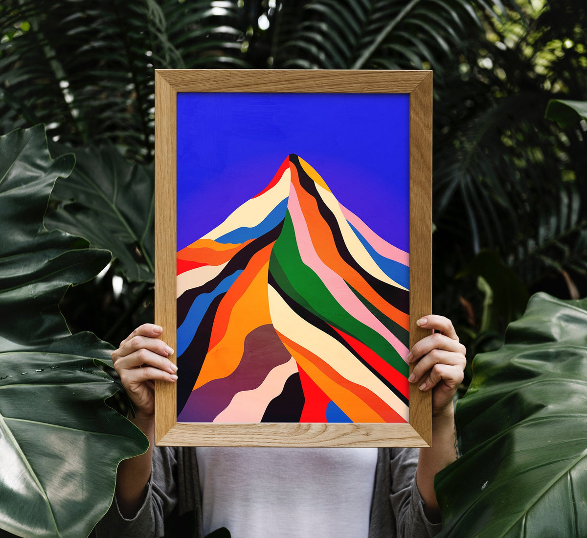 Sugar Mountain Art Print | Colorful Landscape Illustration
