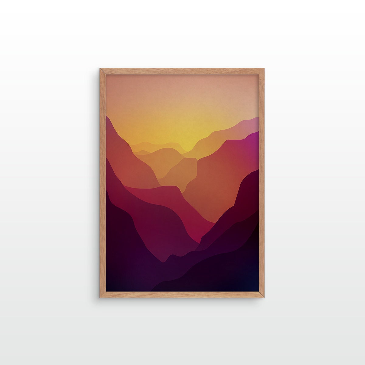 Sunset Valley | Mountain Landscape Art Print