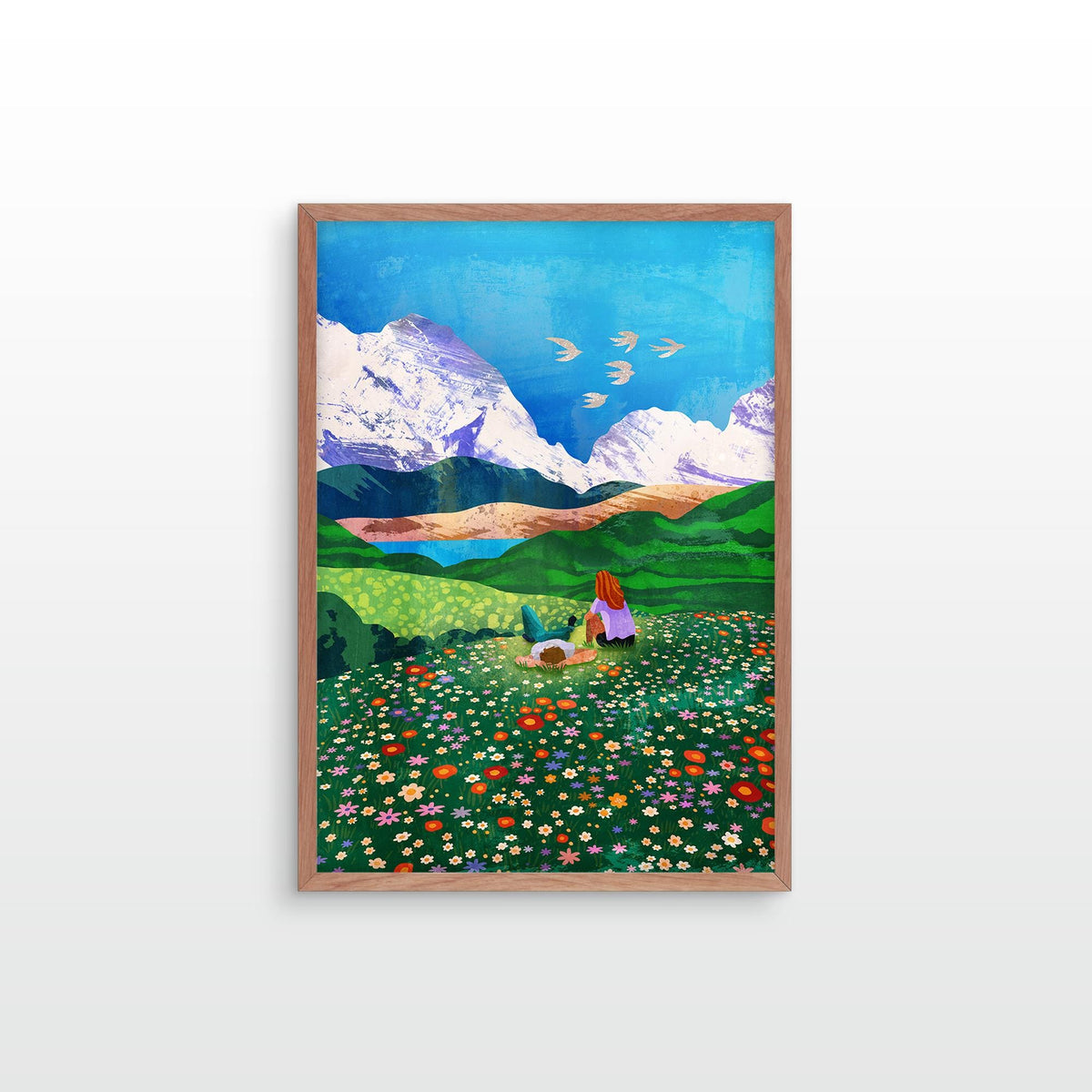 Mountain View Art Print | Landscape Wall Art
