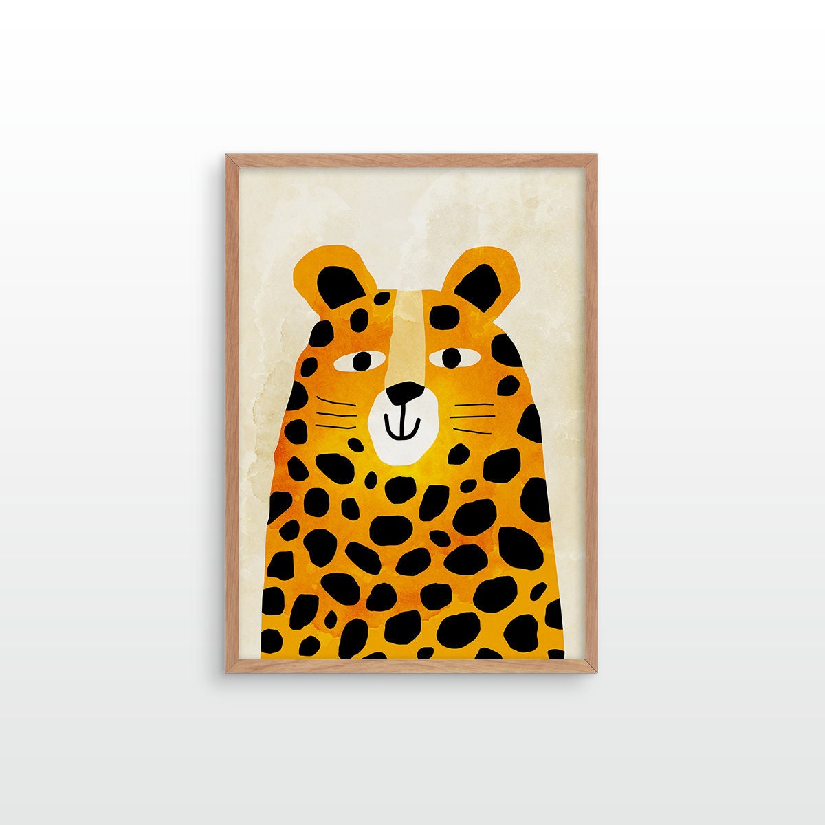 Cheetah Art Print | Nursery & Playroom Wall Decor.