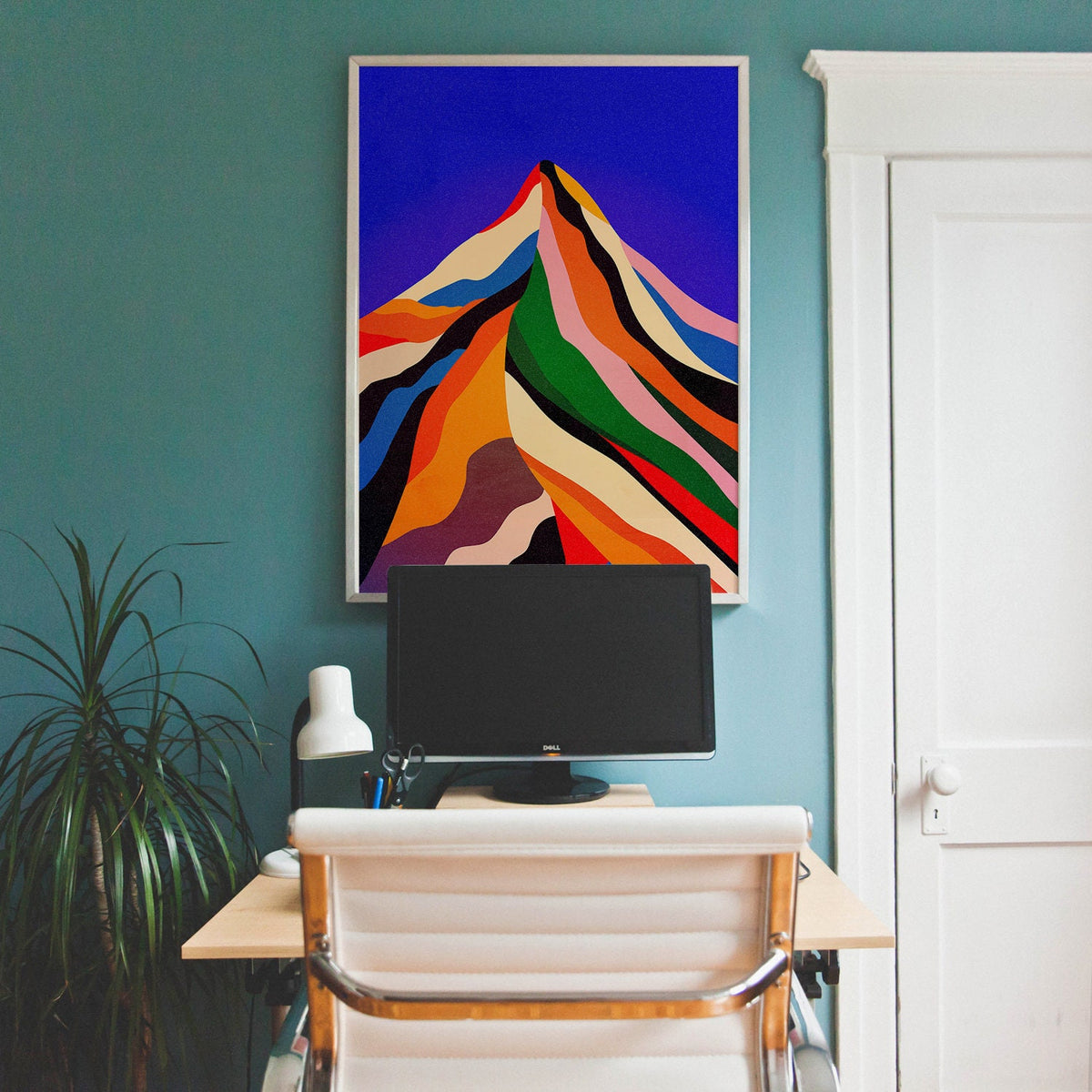 Sugar Mountain Art Print | Colorful Landscape Illustration