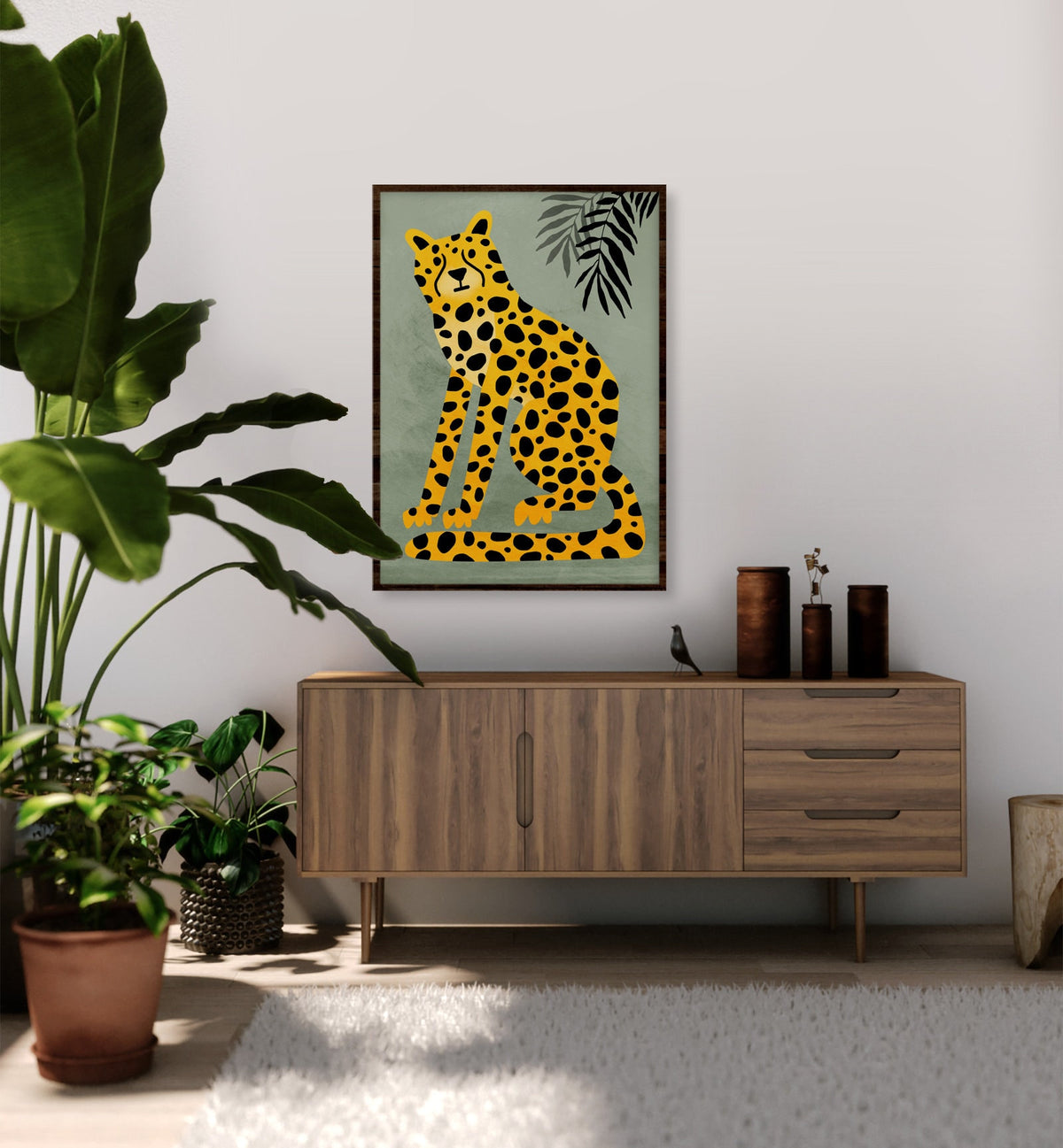 Cheetah Art Print | Wild Cat Illustration