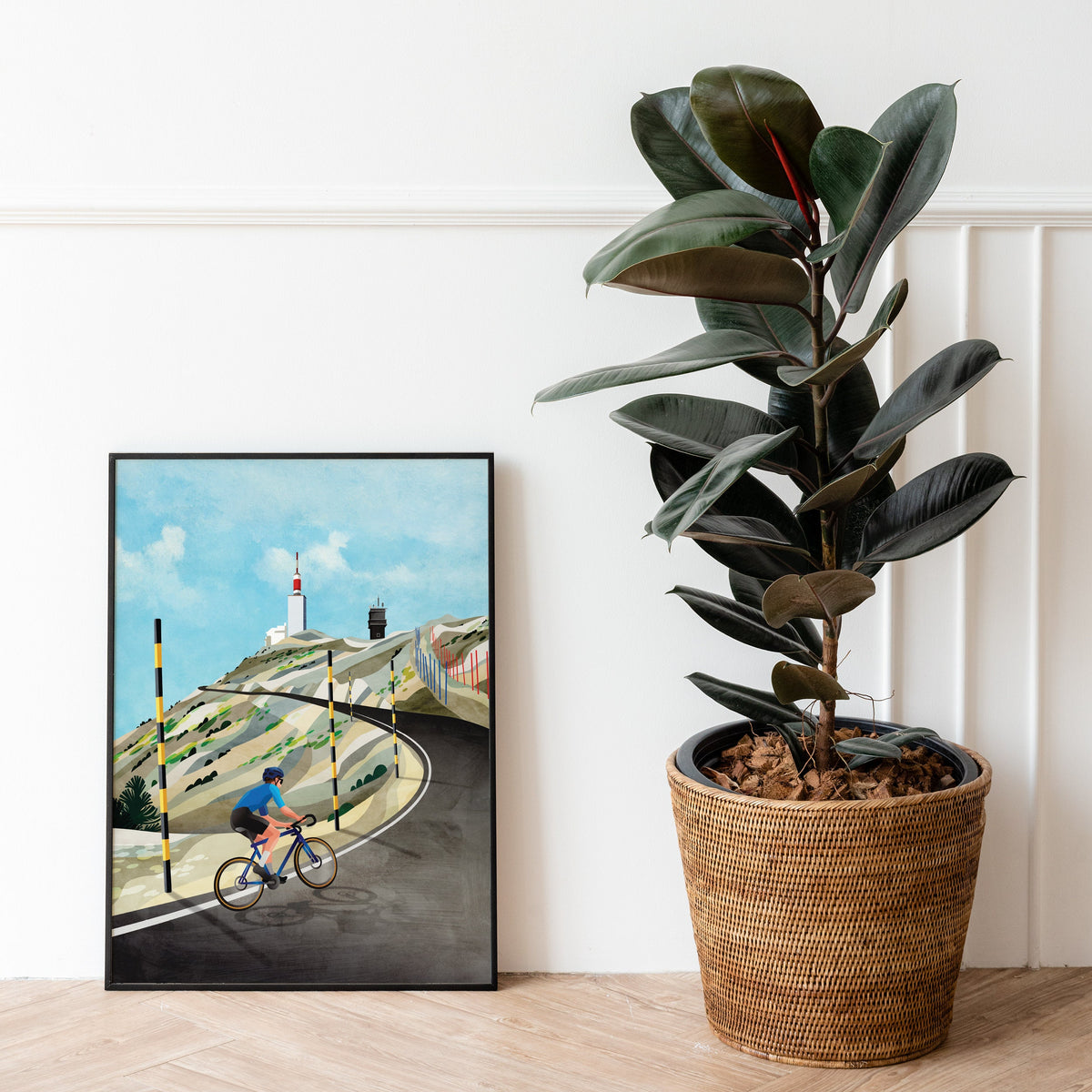 Mount Ventoux Cycling Art Print | Epic Climb Bicycle Wall Art