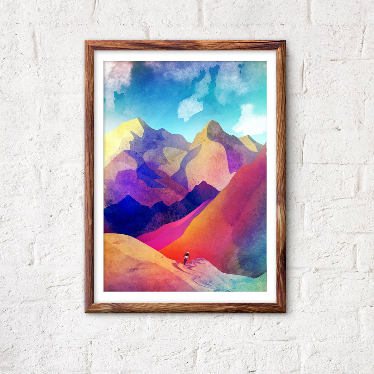 Mountain Bike Art Print | Cycling Wall Art