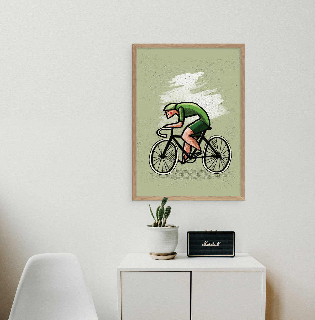 Cycling Art Print | Inspirational Bike Rider Wall Art
