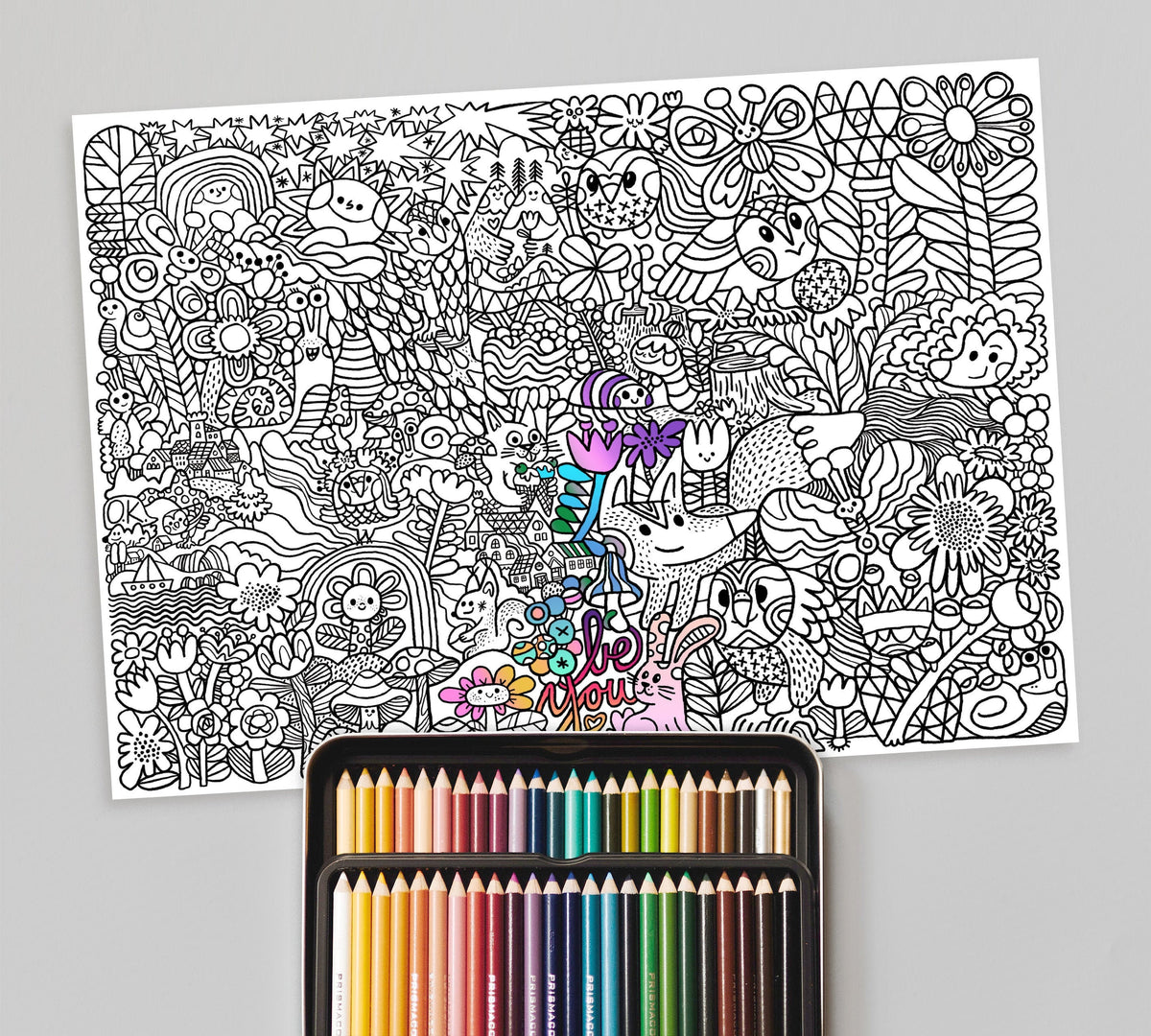 Big Coloring Page for Kids | Giant A2 Colouring Poster