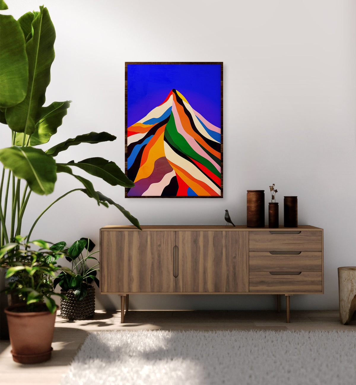 Sugar Mountain Art Print | Colorful Landscape Illustration