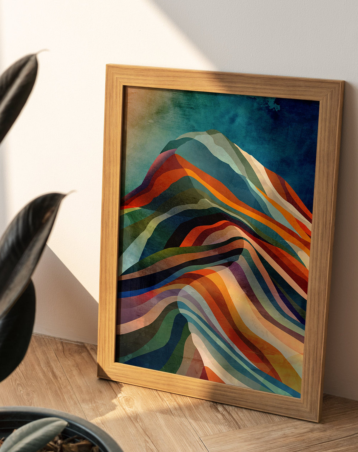 Stormy Mountain Art Print | Colorful Landscape Wall Art