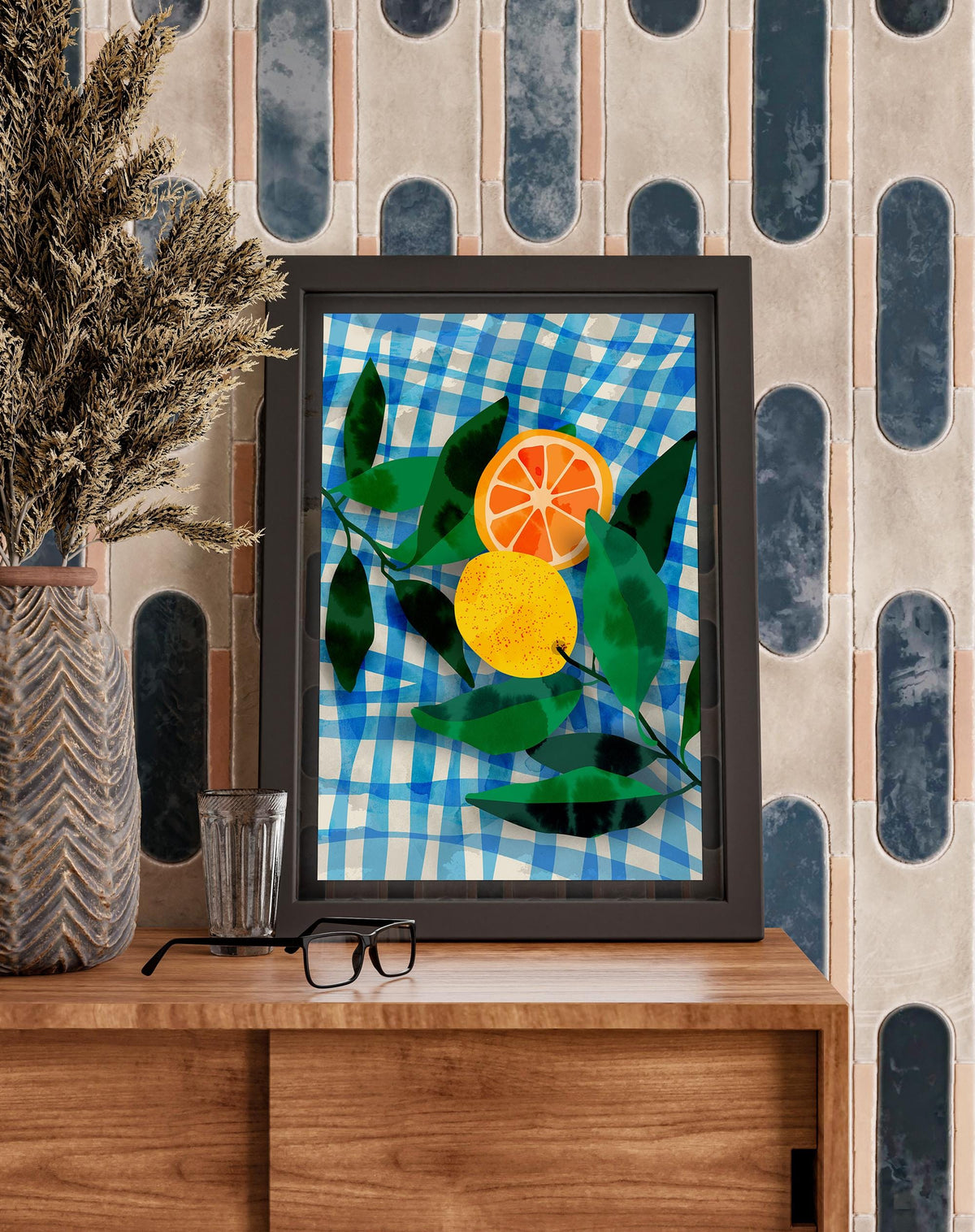 Summer Lemons Fine Art Print | Colorful Fruit Wall Art