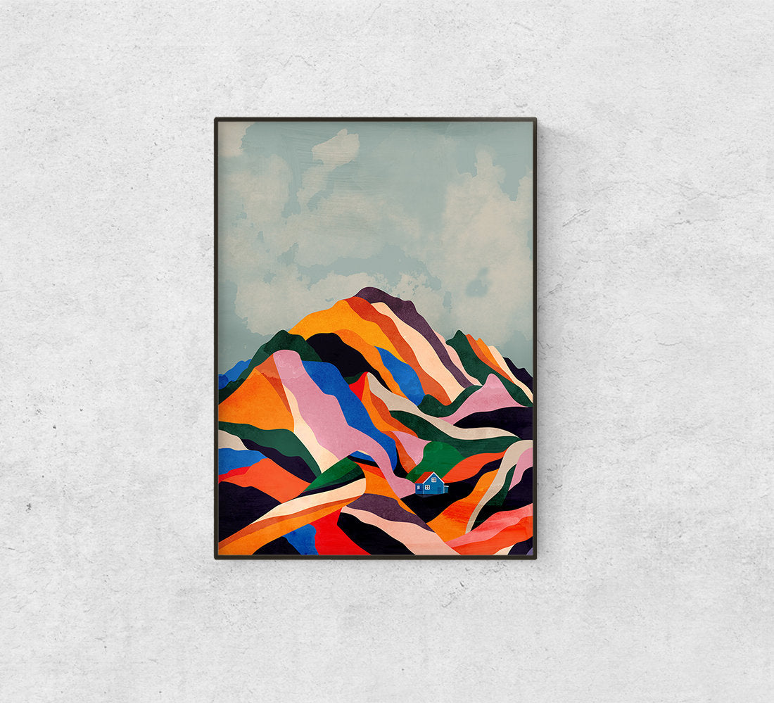 Sugar Mountain Art Print | Colorful Landscape Wall Art