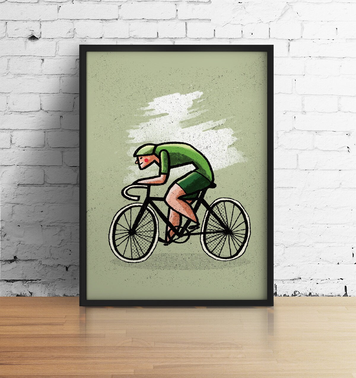 Cycling Art Print | Inspirational Bike Rider Wall Art