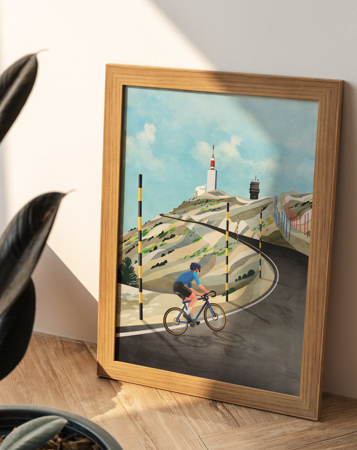 Mount Ventoux Cycling Art Print | Epic Climb Bicycle Wall Art