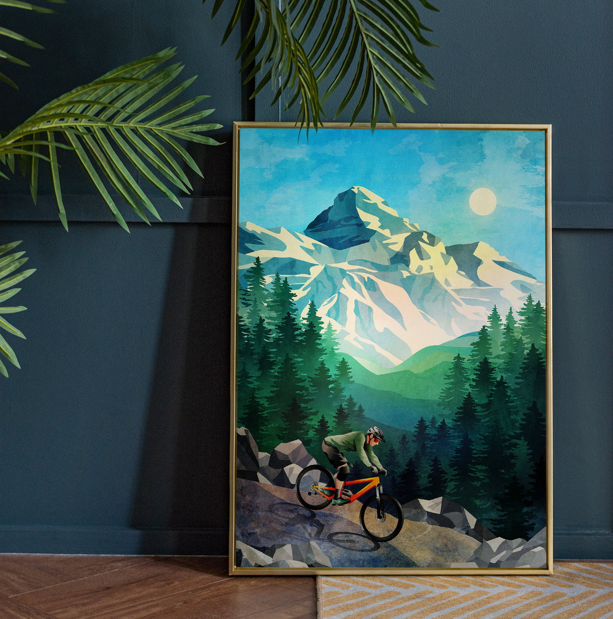 Mountain Bike Art Print | MTB Cycling Wall Art
