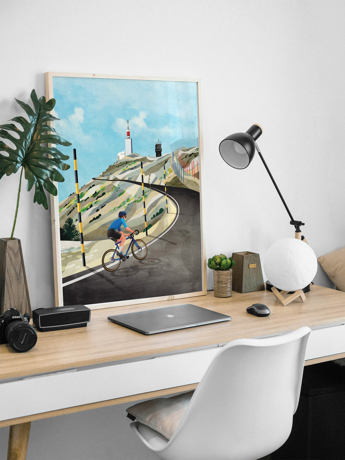 Mount Ventoux Cycling Art Print | Epic Climb Bicycle Wall Art