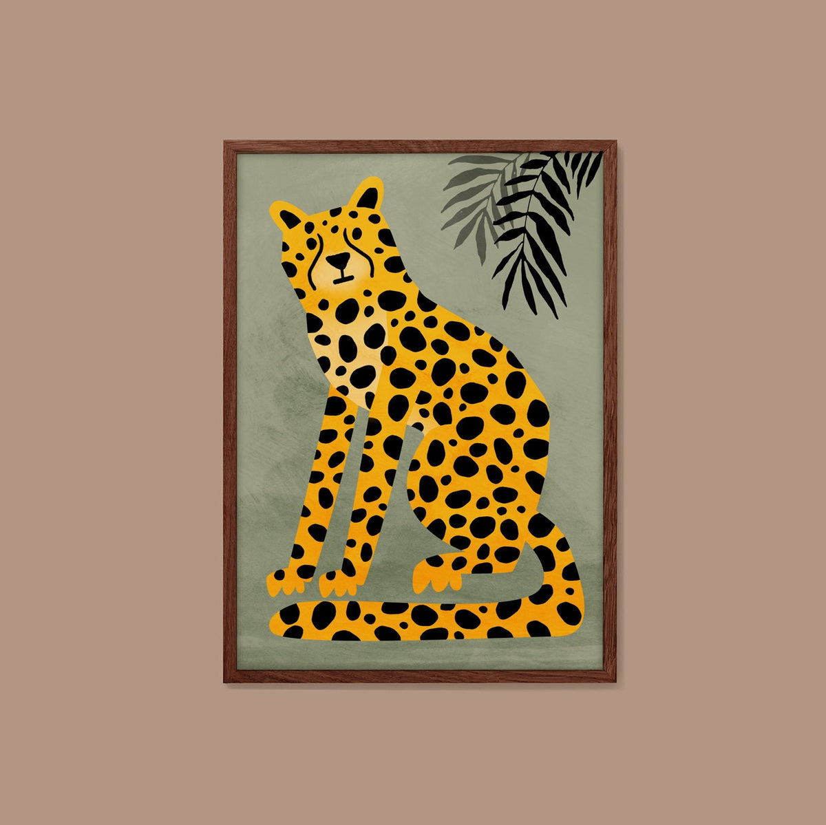 Cheetah Art Print | Wild Cat Illustration