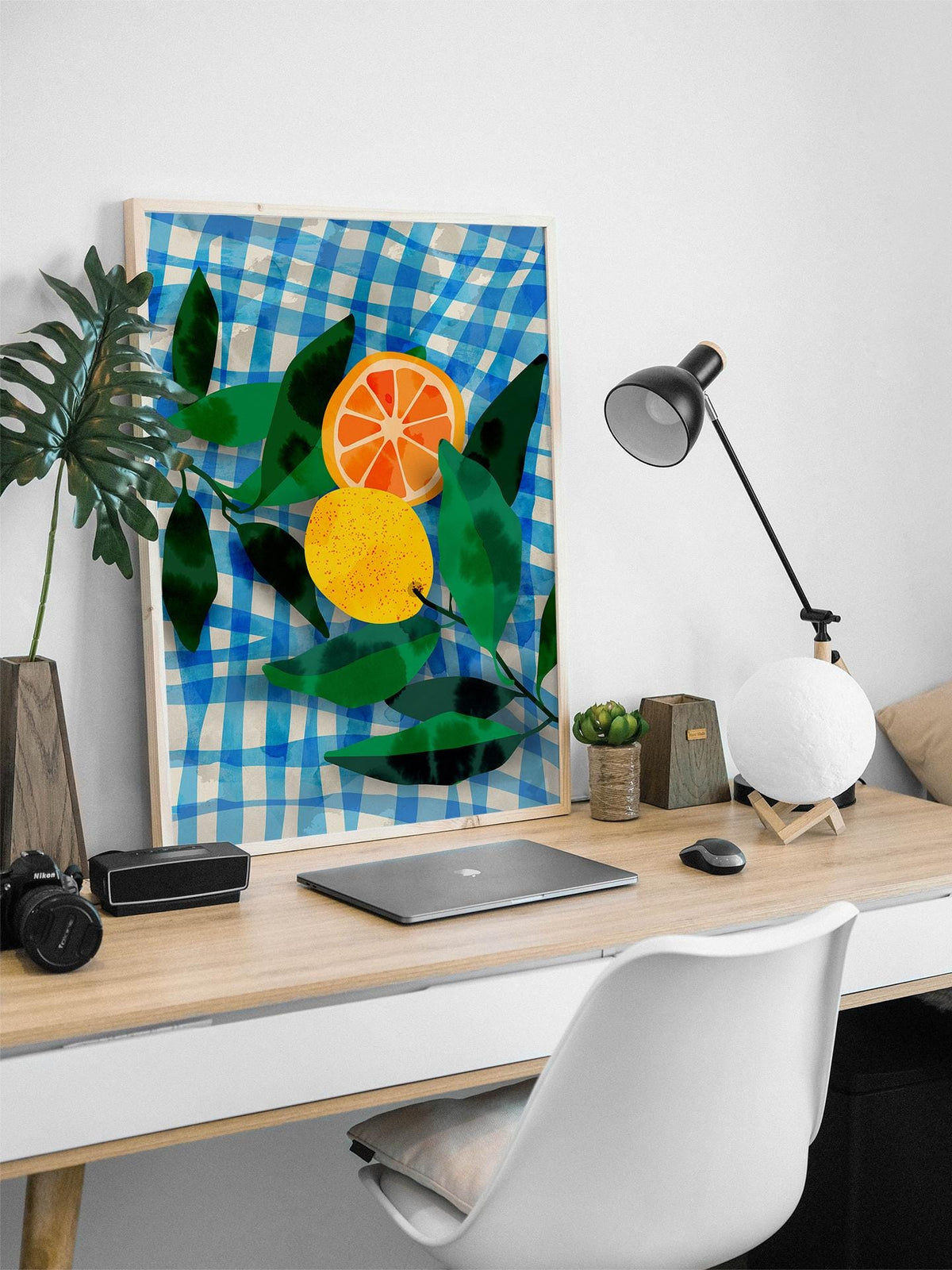 Summer Lemons Fine Art Print | Colorful Fruit Wall Art