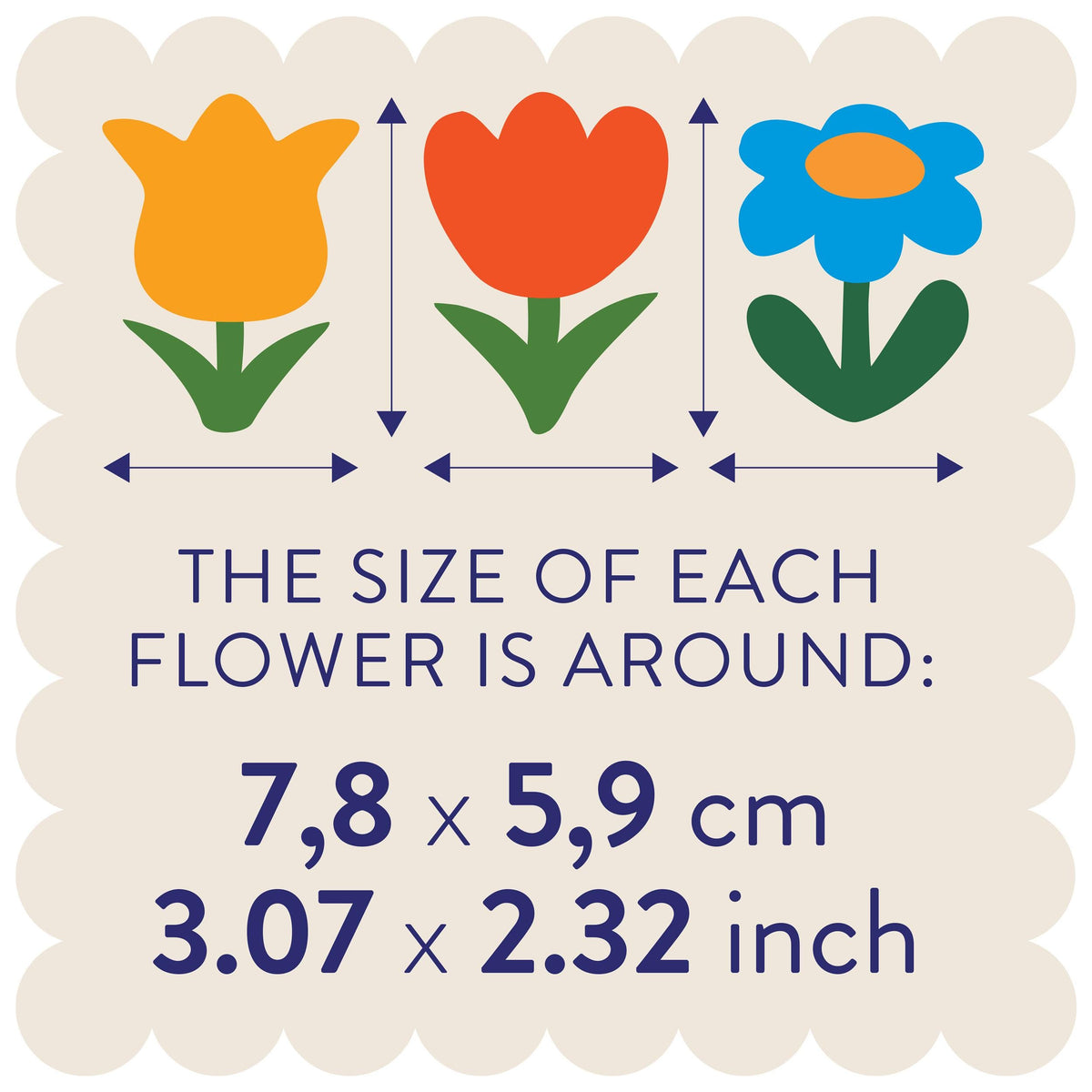 Flowers Wall Decal | Colorful Removable Self-Adhesive Wall Sticker