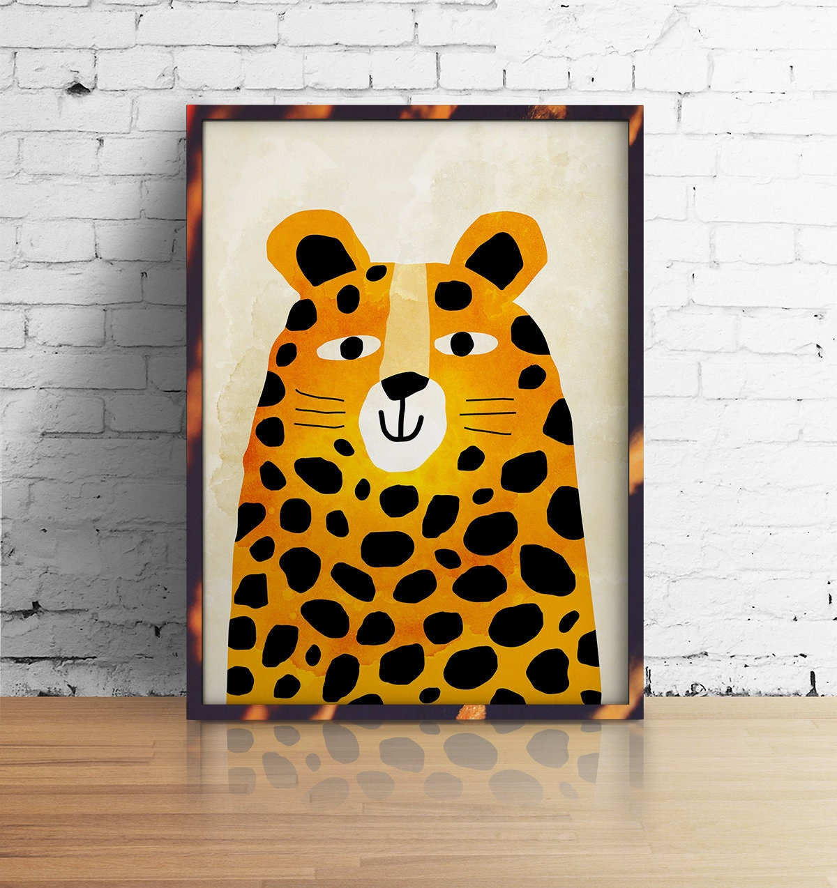Cheetah Art Print | Nursery & Playroom Wall Decor.
