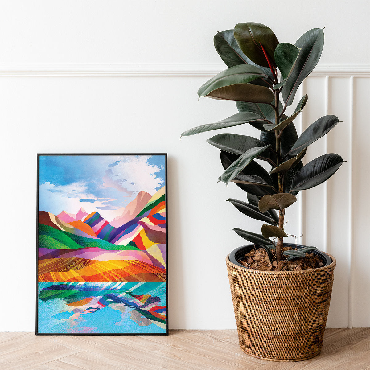 Sunny Day in the Mountains Art Print | Landscape Wall Art