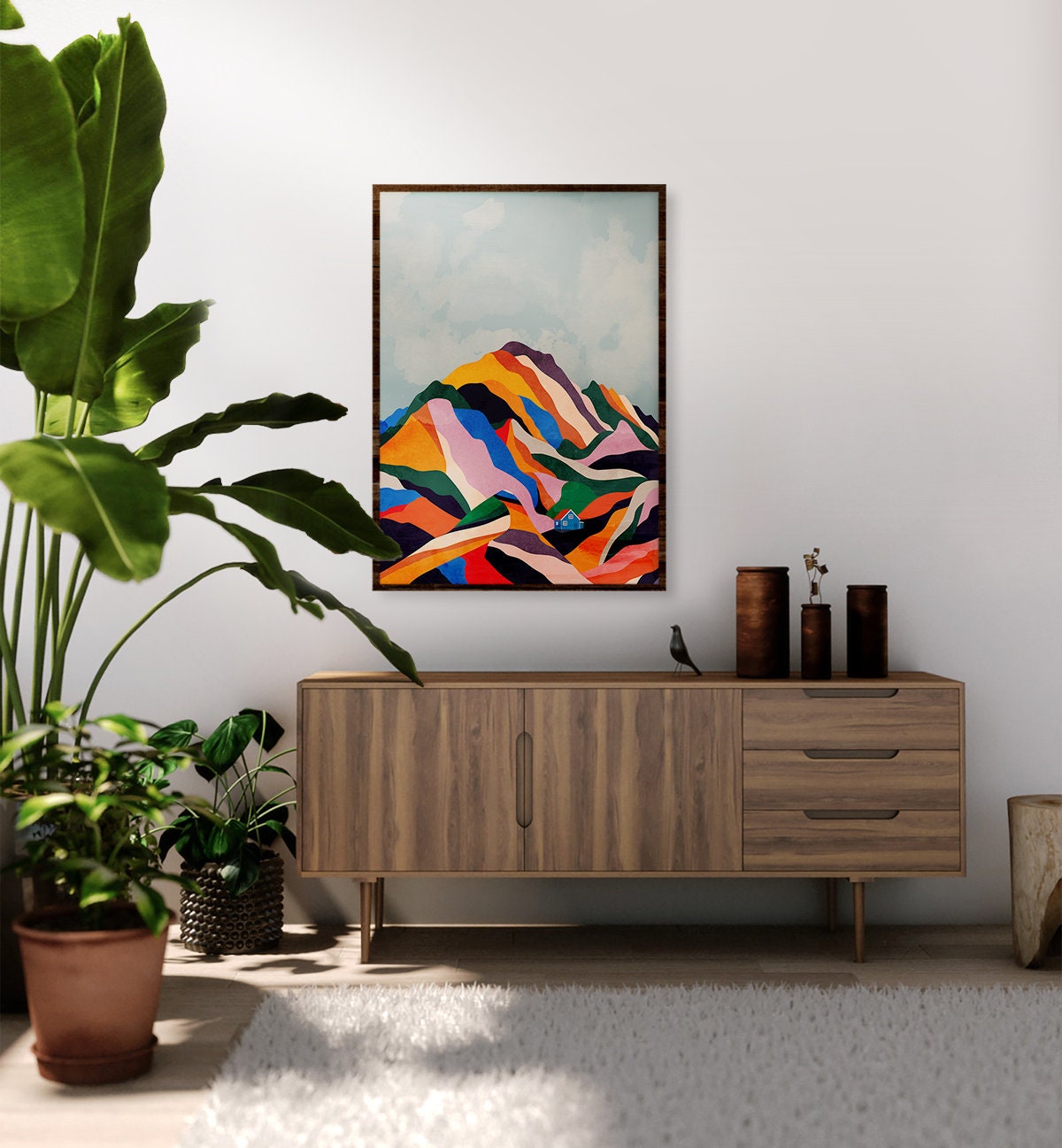 Sugar Mountain Art Print | Colorful Landscape Wall Art