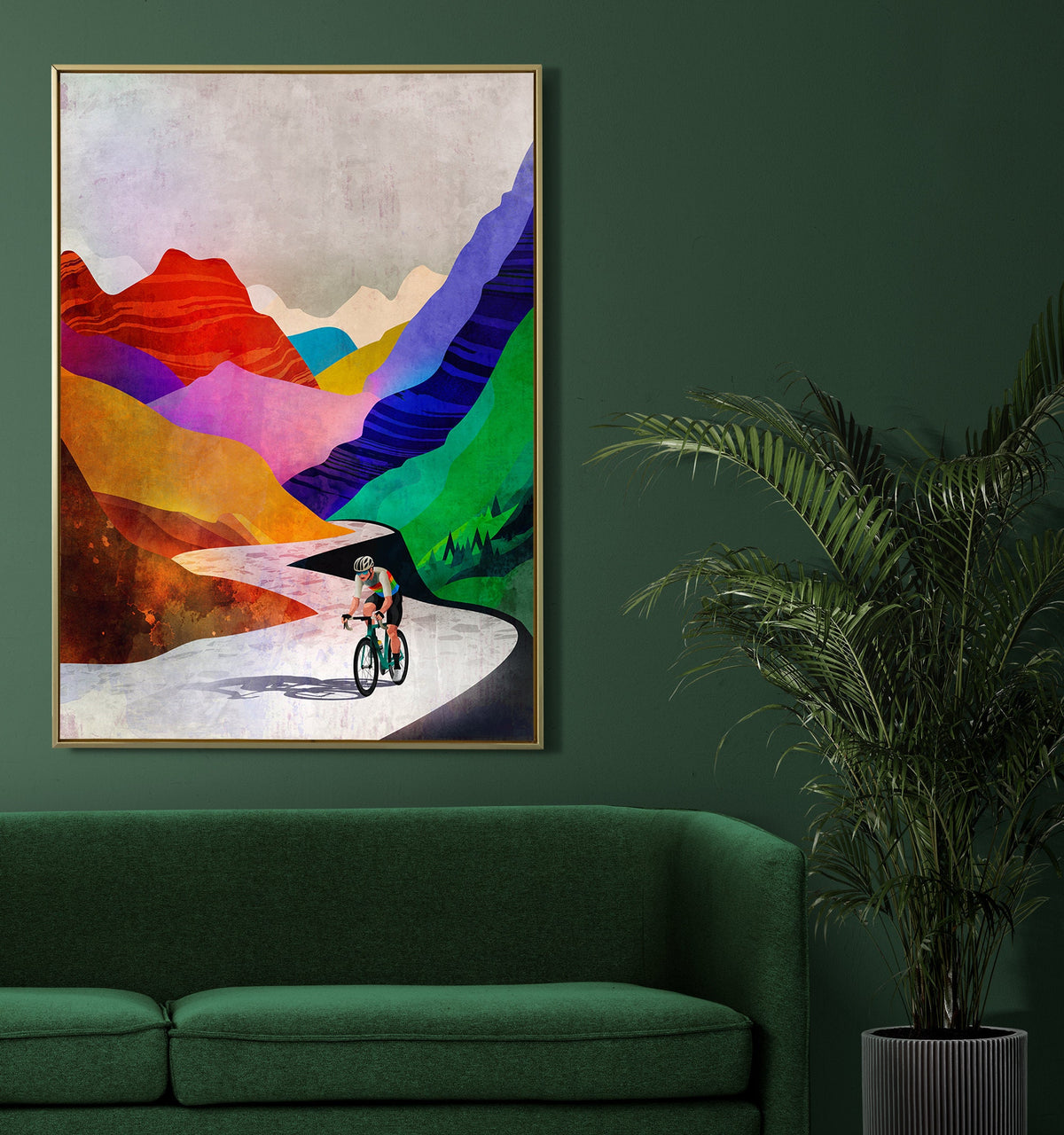 Summer Breeze high in the mountains | Cycling Art Print.