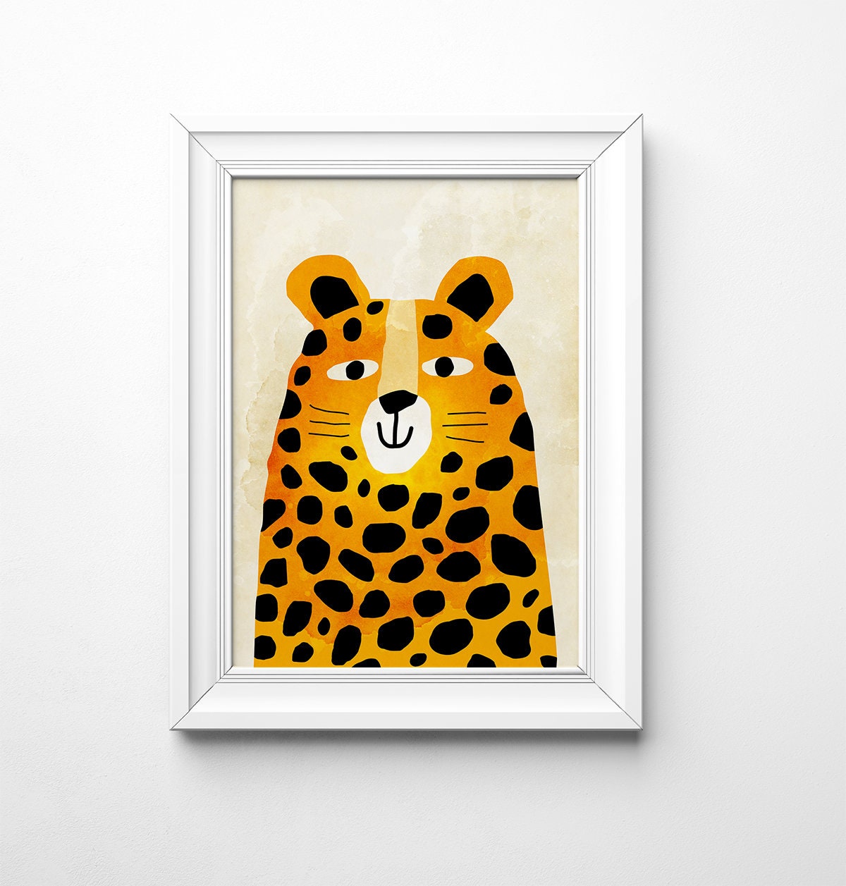 Cheetah Art Print | Nursery & Playroom Wall Decor.