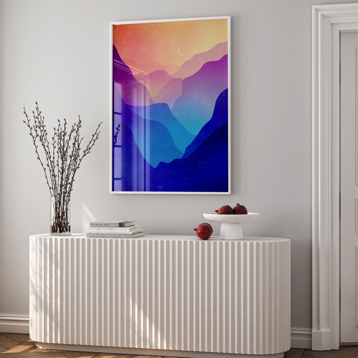 Landscape Art Prints Set of 3 | Mountain Scenery Wall Art
