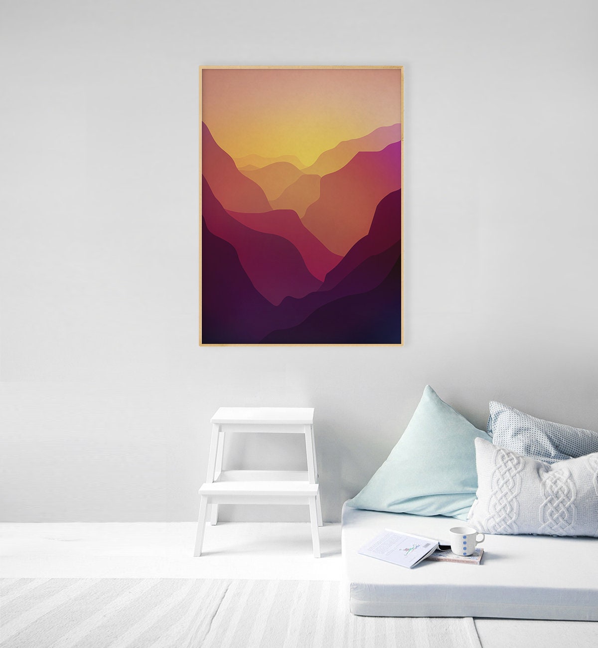 Sunset Valley | Mountain Landscape Art Print