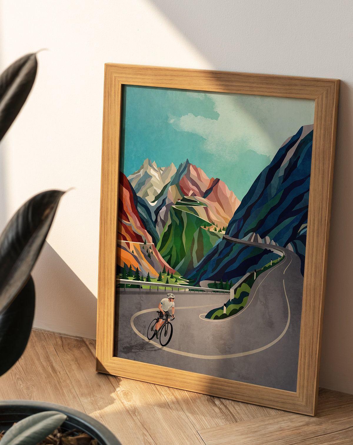 The Moment Before the Ascent | Cycling Art Print