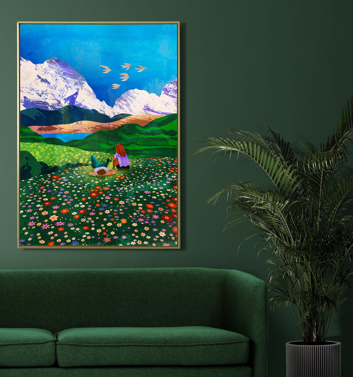 Mountain View Art Print | Landscape Wall Art