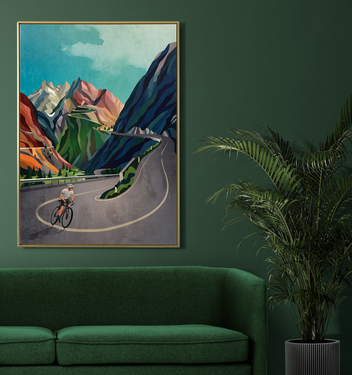 The Moment Before the Ascent | Cycling Art Print