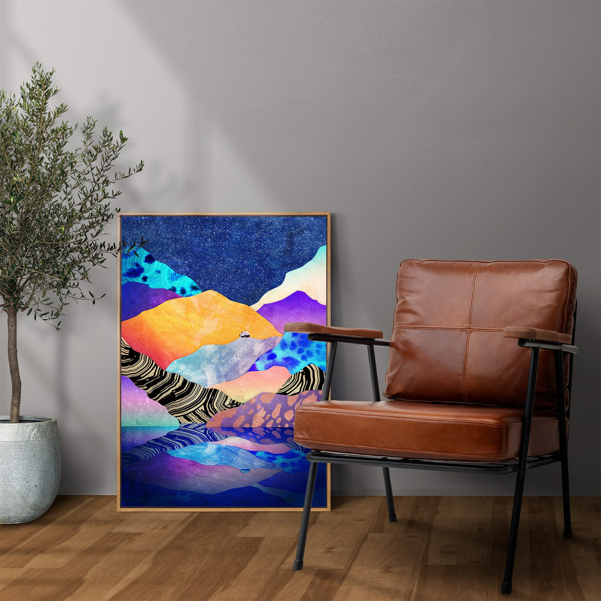 Winter by the Lake Fine Art Print | Mountain Landscape