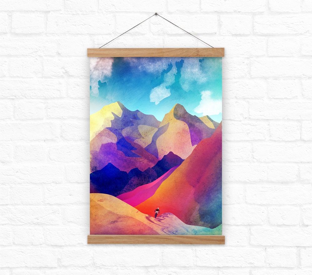 Mountain Bike Art Print | Cycling Wall Art