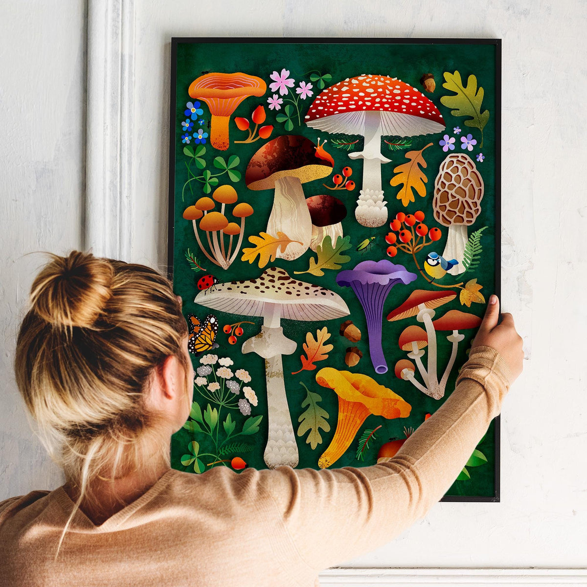 Mushroom Fine Art Print | Botanical Illustration Wall Art