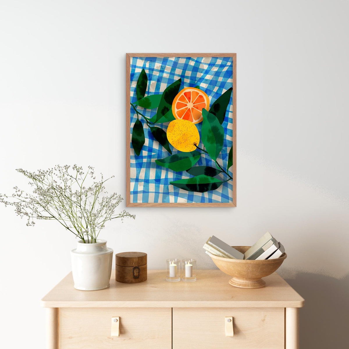 Summer Lemons Fine Art Print | Colorful Fruit Wall Art