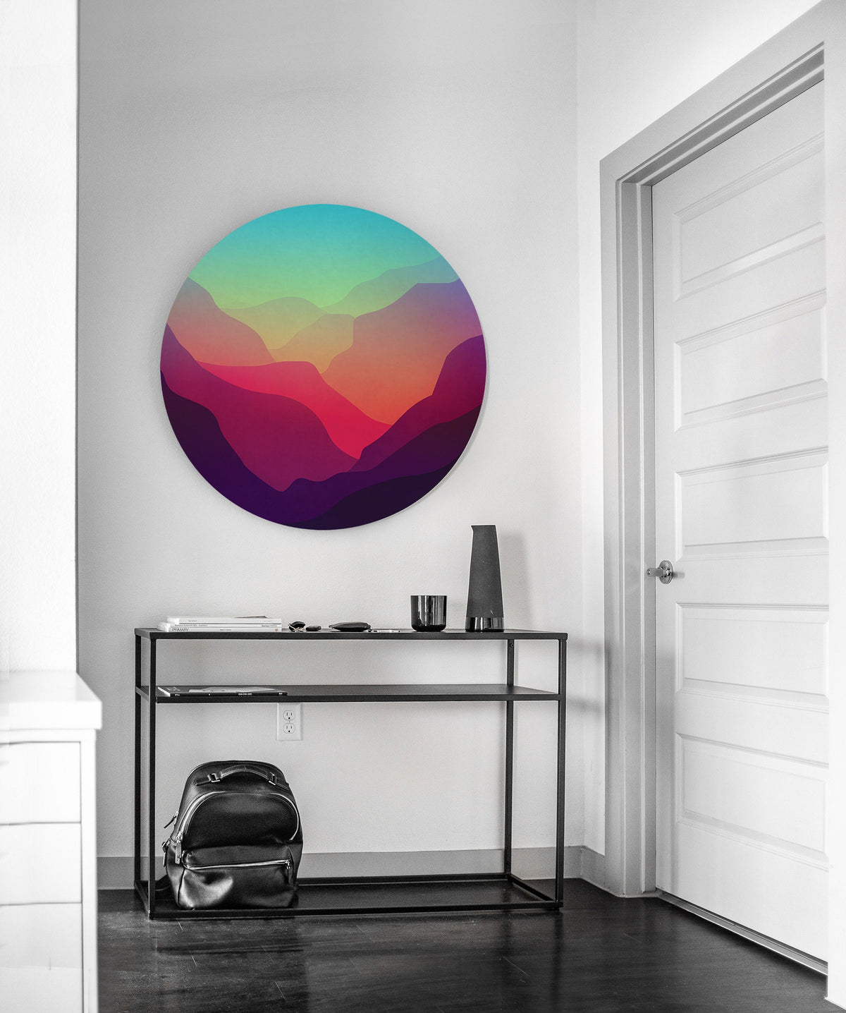 Mountain Valley Wall Decal | Removable Fabric Landscape Art