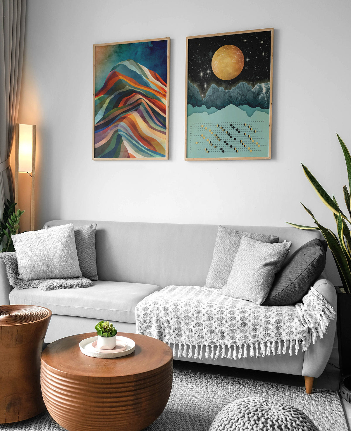 Stormy Mountain Art Print | Colorful Landscape Wall Art