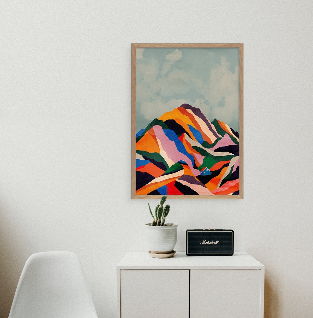 Sugar Mountain Art Print | Colorful Landscape Wall Art