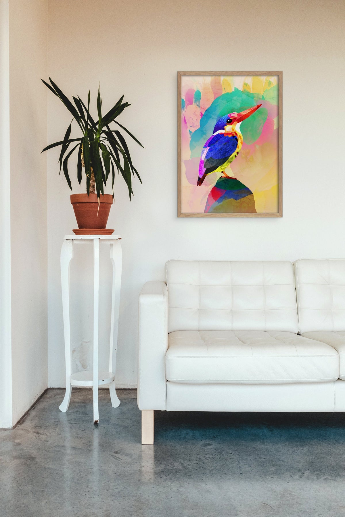 Kingfisher Art Print | Bird Illustration Wall Art